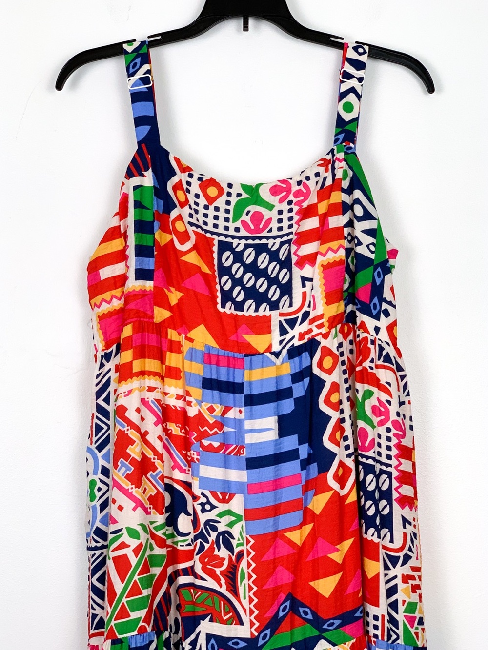 Skies Are Blue maxi dress sleeveless sun dress vibrant abstract print size XL - Picture 3 of 11